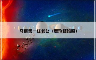 马丽第一任老公（贾玲结婚照）