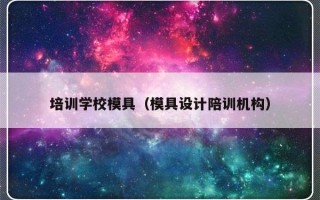 培训学校模具（模具设计陪训机构）