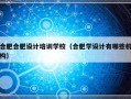 合肥合肥设计培训学校（合肥学设计有哪些机构）