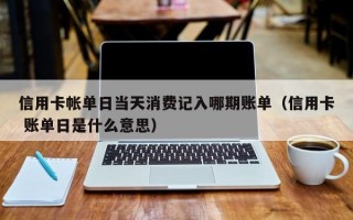 信用卡帐单日当天消费记入哪期账单（信用卡 账单日是什么意思）