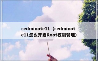 redminote11（redminote11怎么开启Root权限管理）