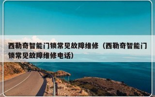 西勒奇智能门锁常见故障维修（西勒奇智能门锁常见故障维修电话）