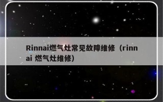 Rinnai燃气灶常见故障维修（rinnai 燃气灶维修）