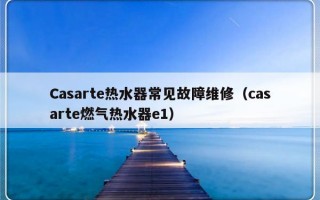 Casarte热水器常见故障维修（casarte燃气热水器e1）