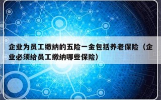 企业为员工缴纳的五险一金包括养老保险（企业必须给员工缴纳哪些保险）