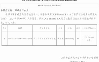 知名进口癫痫药恢复采购资格，此前已被转手|界面新闻