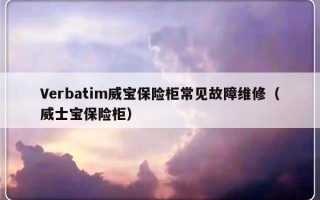 Verbatim威宝保险柜常见故障维修（威士宝保险柜）