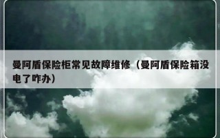 曼阿盾保险柜常见故障维修（曼阿盾保险箱没电了咋办）