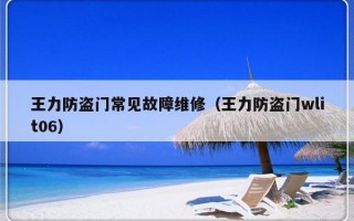 王力防盗门常见故障维修（王力防盗门wlit06）