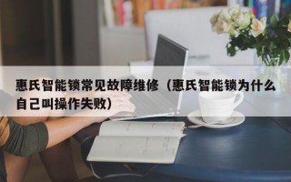 惠氏智能锁常见故障维修（惠氏智能锁为什么自己叫操作失败）