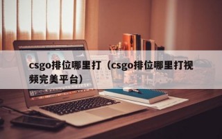 csgo排位哪里打（csgo排位哪里打视频完美平台）