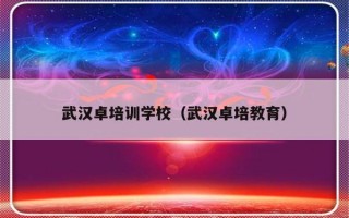 武汉卓培训学校（武汉卓培教育）