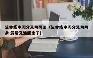 生命线中间分叉为两条（生命线中间分叉为两条 最后又连起来了）