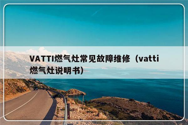 VATTI燃气灶常见故障维修（vatti燃气灶说明书）-第1张图片-乐修号