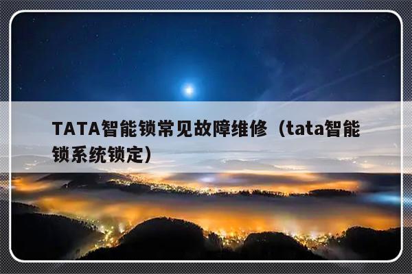 TATA智能锁常见故障维修（tata智能锁系统锁定）-第1张图片-乐修号