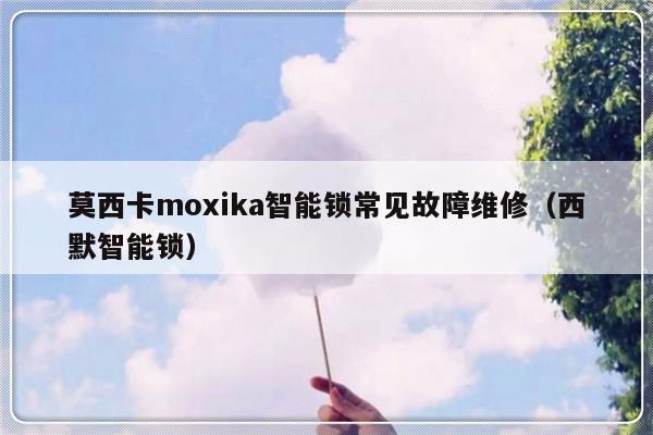 莫西卡moxika智能锁常见故障维修（西默智能锁）-第1张图片-乐修号