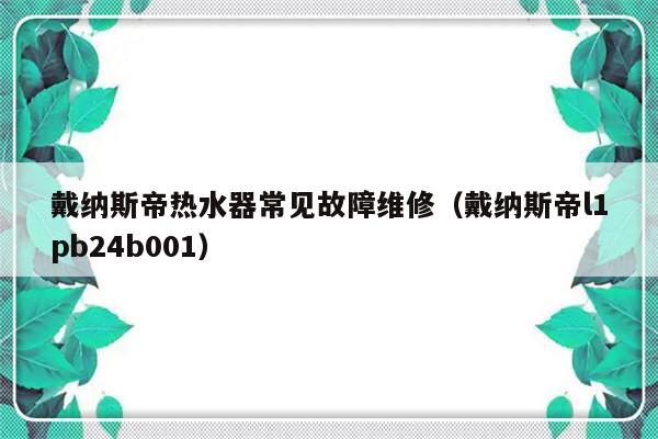 戴纳斯帝热水器常见故障维修（戴纳斯帝l1pb24b001）-第1张图片-乐修号