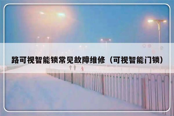 路可视智能锁常见故障维修（可视智能门锁）-第1张图片-乐修号