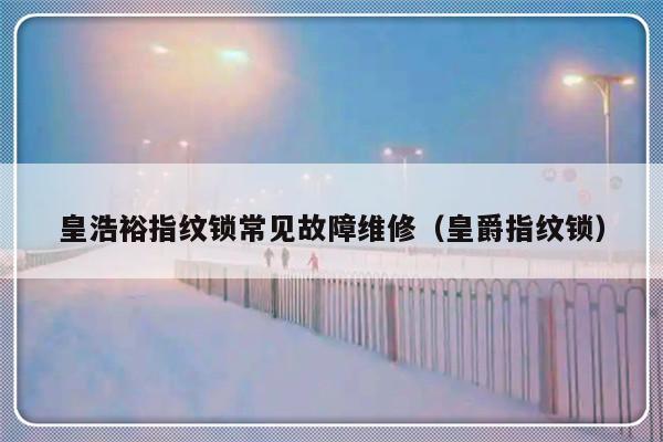 皇浩裕指纹锁常见故障维修（皇爵指纹锁）-第1张图片-乐修号