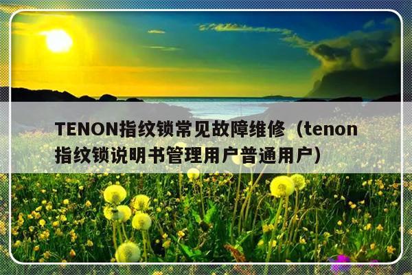 TENON指纹锁常见故障维修（tenon指纹锁说明书管理用户普通用户）-第1张图片-乐修号