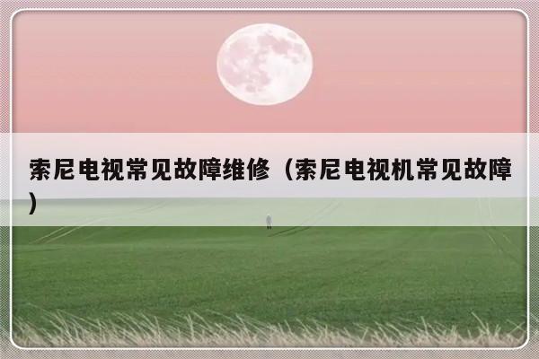 索尼电视常见故障维修（索尼电视机常见故障）-第1张图片-乐修号