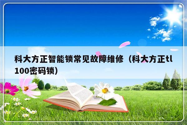 科大方正智能锁常见故障维修（科大方正tl100密码锁）-第1张图片-乐修号