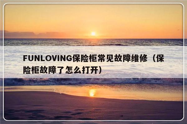 FUNLOVING保险柜常见故障维修（保险柜故障了怎么打开）-第1张图片-乐修号