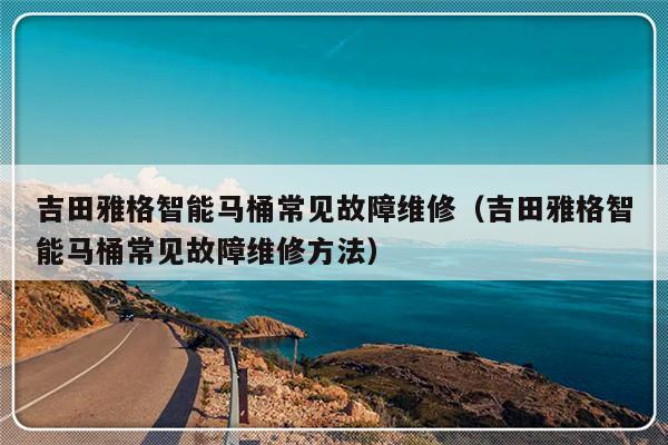 吉田雅格智能马桶常见故障维修（吉田雅格智能马桶常见故障维修方法）-第1张图片-乐修号