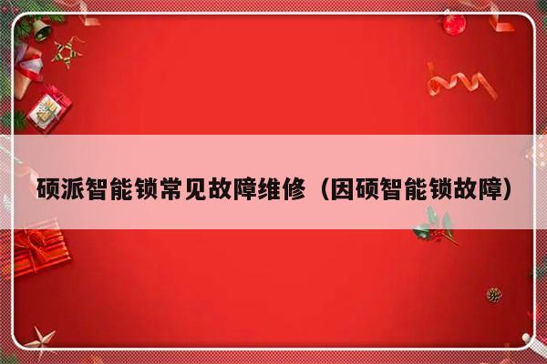 硕派智能锁常见故障维修（因硕智能锁故障）-第1张图片-乐修号