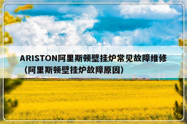 ARISTON阿里斯顿壁挂炉常见故障维修（阿里斯顿壁挂炉故障原因）-第1张图片-乐修号