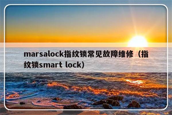 marsalock指纹锁常见故障维修（指纹锁smart lock）-第1张图片-乐修号