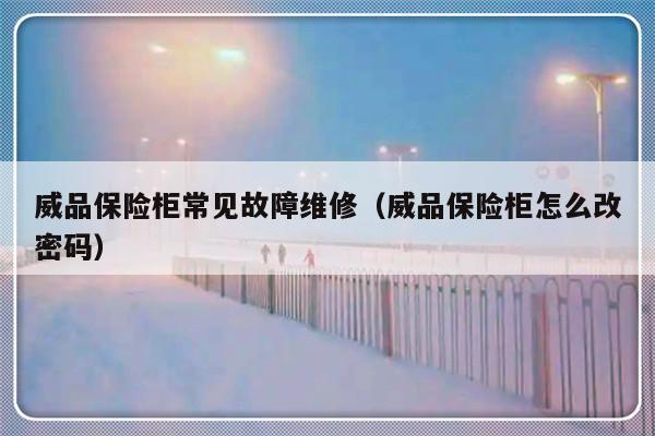 威品保险柜常见故障维修（威品保险柜怎么改密码）-第1张图片-乐修号