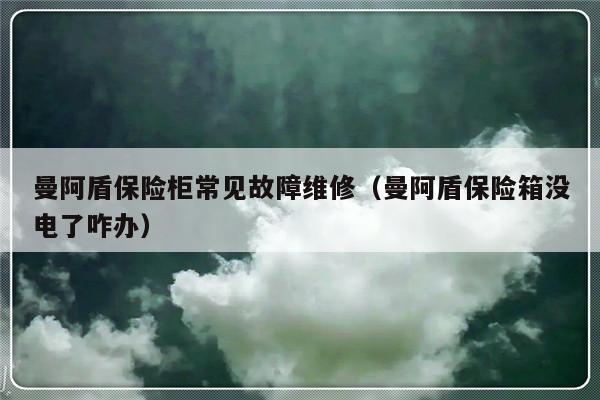 曼阿盾保险柜常见故障维修（曼阿盾保险箱没电了咋办）-第1张图片-乐修号