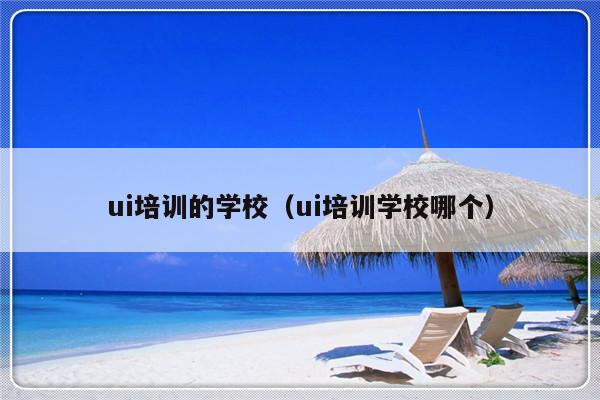 ui培训的学校（ui培训学校哪个）-第1张图片-乐修号