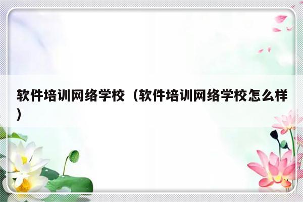 软件培训网络学校（软件培训网络学校怎么样）-第1张图片-乐修号