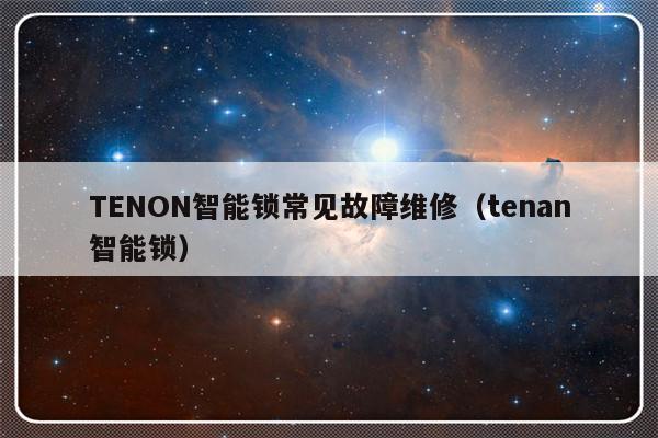 TENON智能锁常见故障维修（tenan智能锁）-第1张图片-乐修号