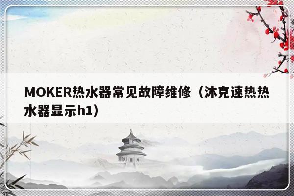 MOKER热水器常见故障维修（沐克速热热水器显示h1）-第1张图片-乐修号