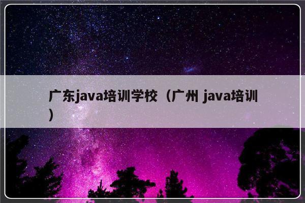 广东java培训学校（广州 java培训）-第1张图片-乐修号