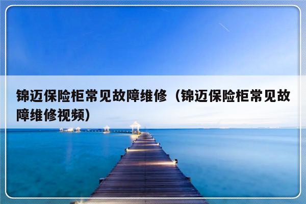 锦迈保险柜常见故障维修（锦迈保险柜常见故障维修视频）-第1张图片-乐修号