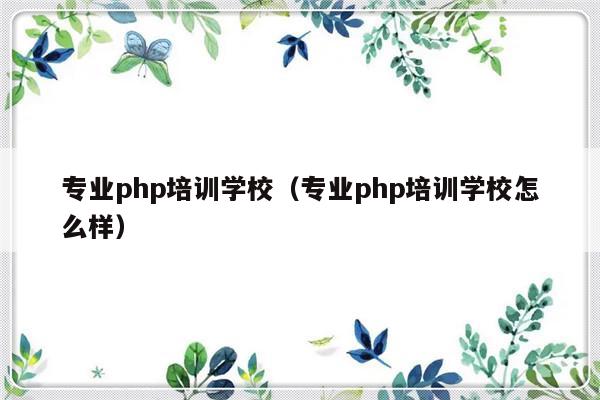 专业php培训学校（专业php培训学校怎么样）-第1张图片-乐修号