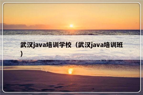 武汉java培训学校（武汉java培训班）-第1张图片-乐修号