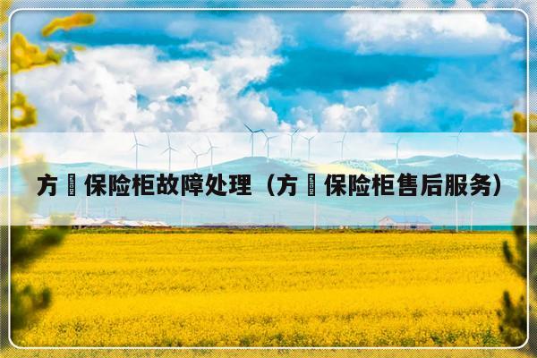 方宬保险柜故障处理（方宬保险柜售后服务）-第1张图片-乐修号