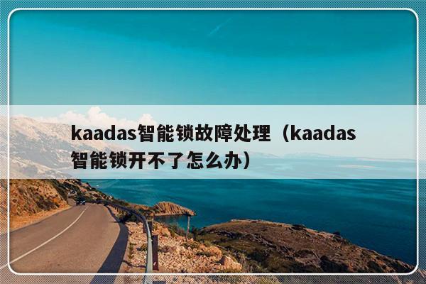 kaadas智能锁故障处理（kaadas智能锁开不了怎么办）-第1张图片-乐修号