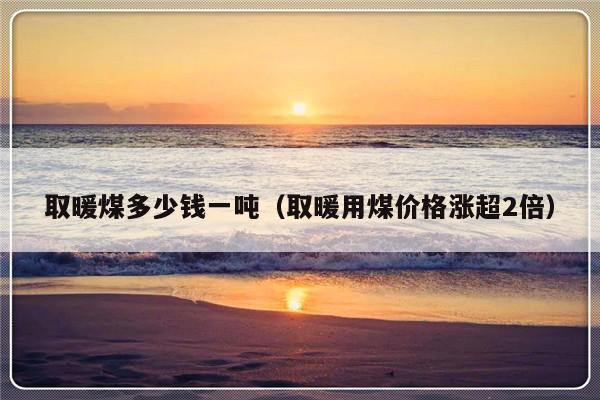 取暖煤多少钱一吨（取暖用煤价格涨超2倍）-第1张图片-乐修号