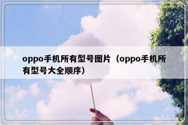 oppo手机所有型号图片（oppo手机所有型号大全顺序）-第1张图片-乐修号