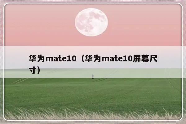 华为mate10（华为mate10屏幕尺寸）-第1张图片-乐修号