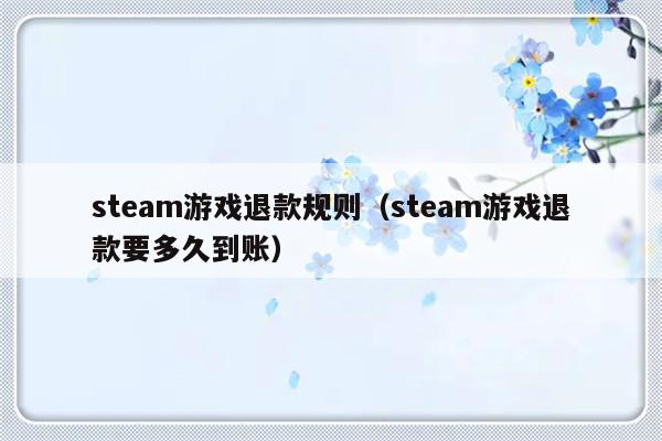 steam游戏退款规则（steam游戏退款要多久到账）-第1张图片-乐修号